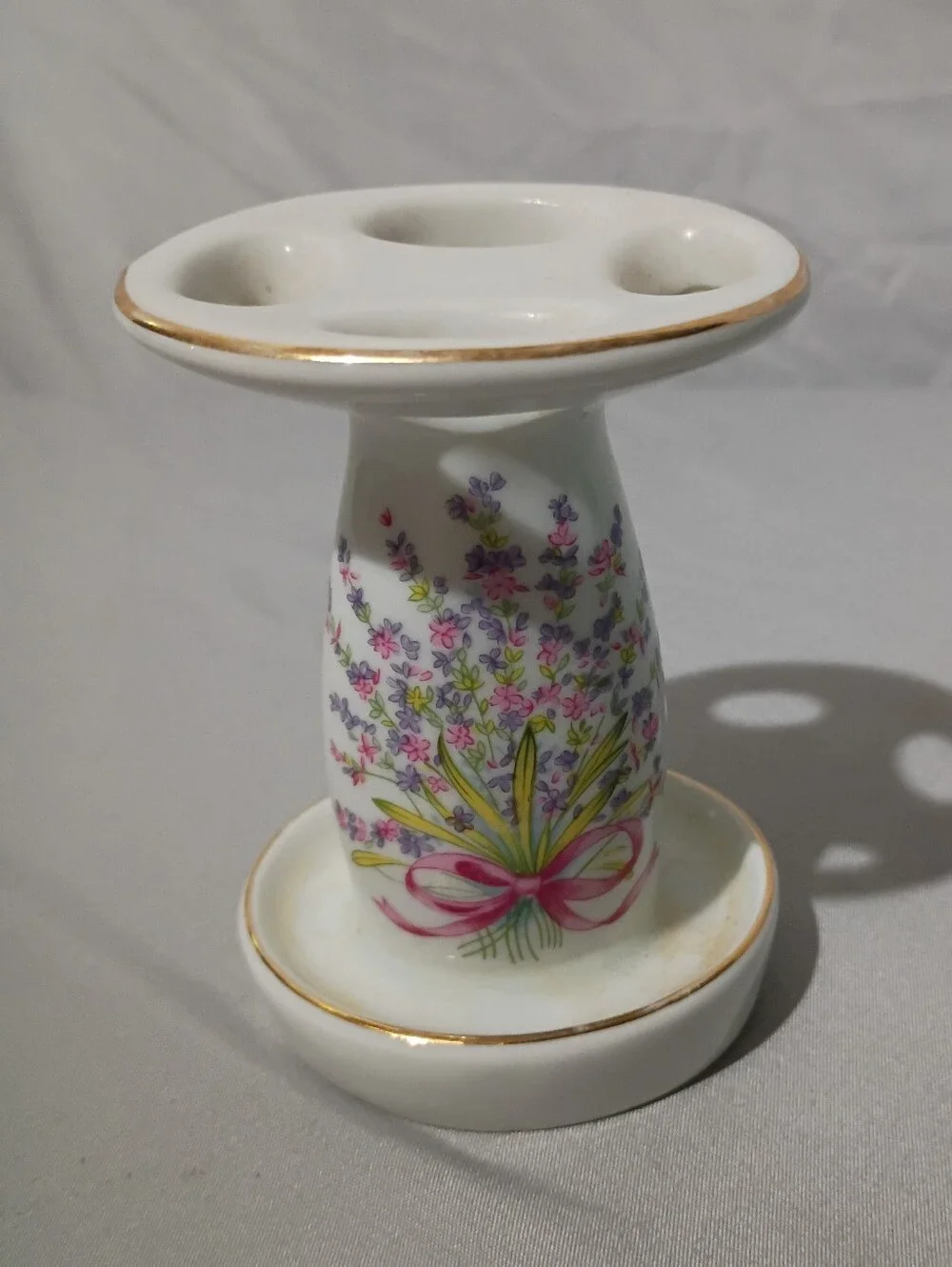Vintage Porcelain Toothbrush Holder